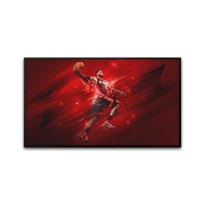 China Led Light Herolion Lebron James Kobe Bryant 3D Poster Figure Portrait Paintings for sale