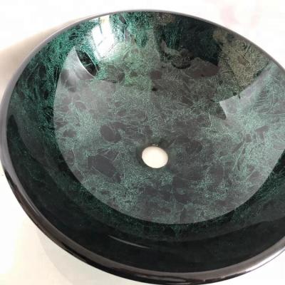 China Contemporary Round Bowl Vanity Glass Sink for sale