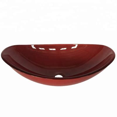 China Contemporary Wholesale Tempered Glass Wash Basin for sale