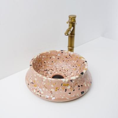 China Contemporary countertop terrazzo basin for sale