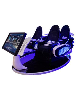 China Metal 9D Mall Amusement Park Virtual Reality Simulator 4 Seats 9D VR Cinema for sale