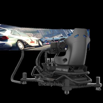 China Fast Delivery Realidad Fiberglass Virtual 9d Driving Games 4Dof Motion 3 Screen Dynamic Racing Car Simulator for sale