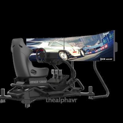 China Hot Selling Fiberglass Product 9d Arcade Game For Vr Theme Park Car With Racing Motion Simulator for sale