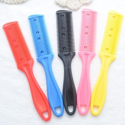 China For Home Use High Quality Plastic Hair Comb Set Plastic Combs Hair Eyebrow Trimming Plastic Comb for sale