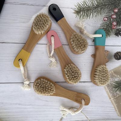 China Detangle Hair Brush Face Legno Spazzola Viso Face Brush for sale