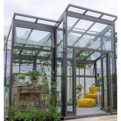 China Green house contemporary four season glass prefab house aluminum sunroom kits for sale for sale