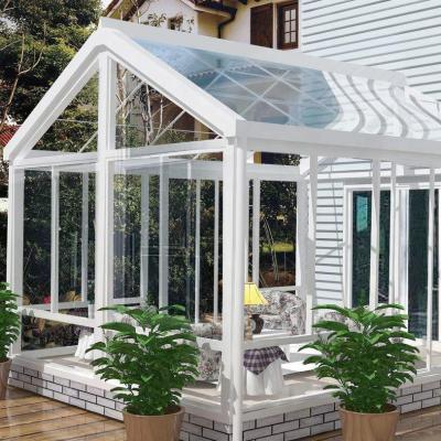 China Contemporary High Quality Aluminum Glass House Sunrooms Aluminum Frame Garden House for sale