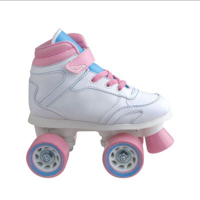 China Fashion PU leather kids and adult quad roller skate shoes OEM wholesale for sale