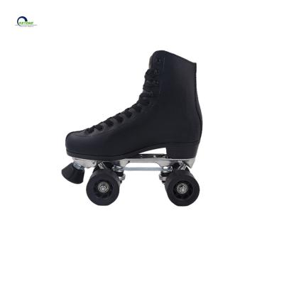 China Wholesale Genuine EVA PVC Quad Top Leather Coating Roller Skates for sale