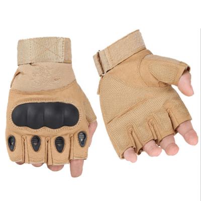 China Tough Guy Half Finger Safety Non-slip Military Tactical Gloves Outdoor Shooting Gloves for sale