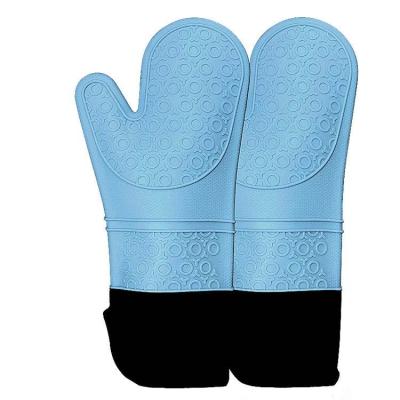 China Durable Non-slip Microwave Oven Gloves Silicone Heat Insulation Anti-hot High Temperature Gloves for sale