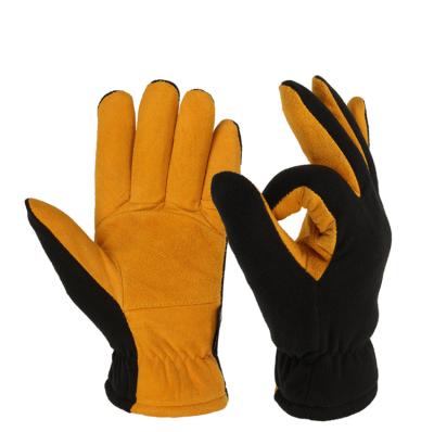 China Wear Resistant Deerskin Work Anti-splash Safety Welding Gloves for sale