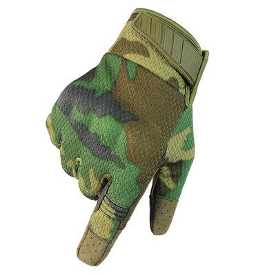 China Motorcycle Durable Outdoor Breathable Camouflage Gloves Lightweight Touch Screen Protective Full Finger Riding Gloves for sale