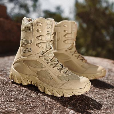 China Fashion Trend Boots Men's Casual Wear-Resistant Non-Slip Rising High Cut Ankle Boots Outdoor Sports Shoes for sale