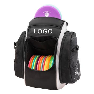 China Custom LOGO Expandable Frisbee Disc Golf High Quality Durable Bag Disc Golf Backpack Large Size Handle for sale