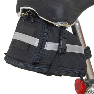 China Durable Large Bicycle Expandable Seat Bag Bike Under Seat Bag With Thoughtful Trim for sale