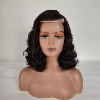 China High Density Natural Peruvian FRENCH LOOP Hair Closure Lace Front Wig for sale