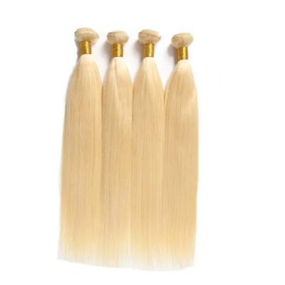 China Dropshipping Silky Straight Russian Bone Wave Remy Vendor Blonde Weave Bundle 613 Straight Extension Hair for sale