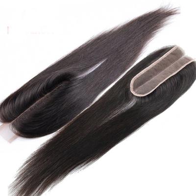 China Wholesale Cheap Brazilian Sheer Middle Part Straight Hair Extension Lace Closure for sale