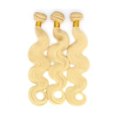 China Body Wave Body Wave Cheap Wholesale 100% Raw Chinese Bundles 613 Blonde Human Extension Hair for sale