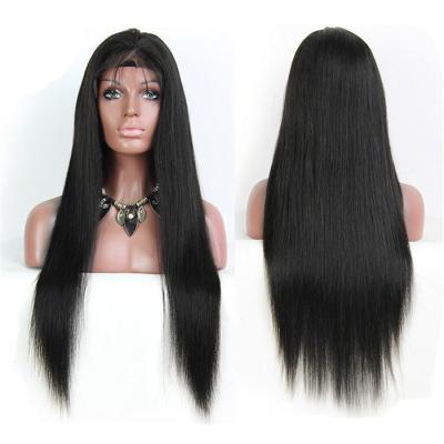 China Silky Straight High Density Straight Virgin Hair Full Lace Wigs for sale