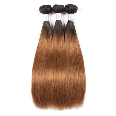 China Body Wave Dark Root 1B 30 Ombre Hair Bundles Straight for sale