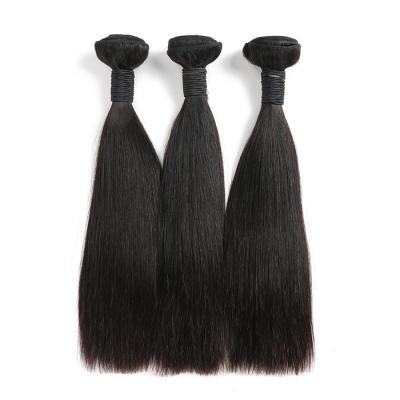 China Silky Double Drawn Wave Brazilian Raw Virgin Remy Silky Straight Human Hair Extension Straight for sale