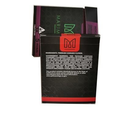 China Recyclable Green Foil Logo And UV Printing Foldable Cigarette Packaging Box For Makeup for sale