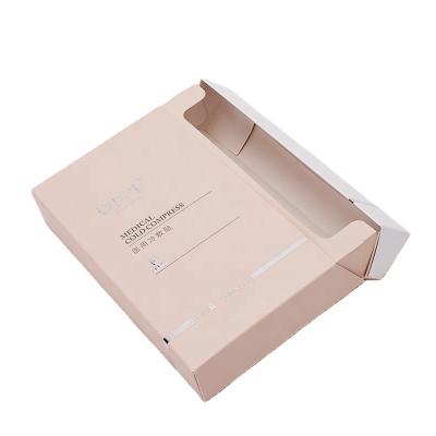 China Recyclable Embossed Logo Cigarette Paper Box For Face Mask Makeup for sale