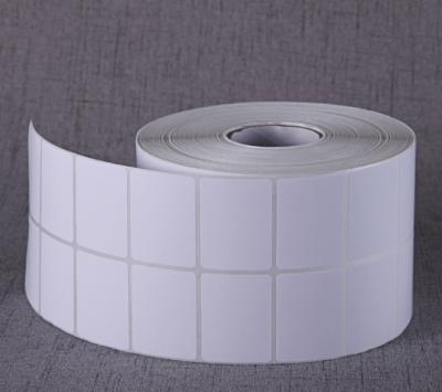 China Waterproof High Quality Custom Empty Roll White Paper Sticker for sale