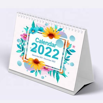 China Full English Office 2022 Christmas New Year Calendar with US, UK, Germany, Canada, Mexico Holidays for sale