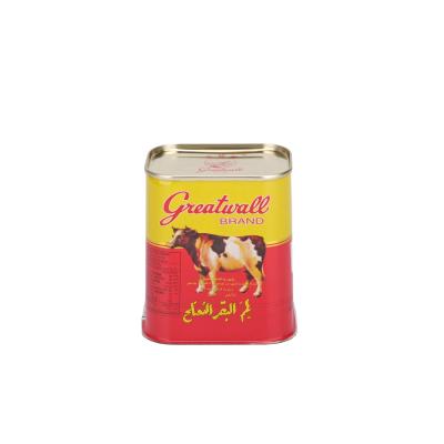 China Portable Square Beef Meat Packaging Food Tin Can Long Term Food Storage for sale