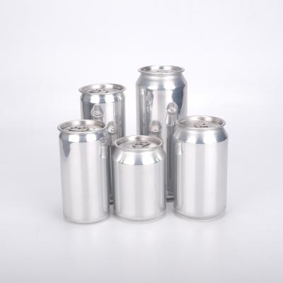 China Empty Aluminum Beverage Soda Can With Easy Open End Lid For Beverage Drinking for sale