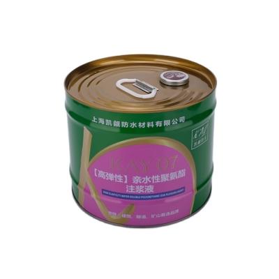 China China factory wholesale cheap round 10l gold metal stocked oil garden metal bucket tiny buckets for sale