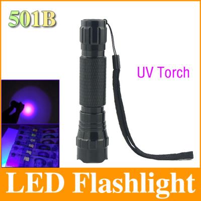 China WF501B 3W CREE Ultraviolet Double UV Chip Led Flashlight/Torch 365NM Pet Urine Detector for sale