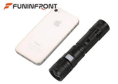 China USB Rechargeable CREE XM-L L2 Powerful LED Flashlight with Clip for Outdoor Camp for sale