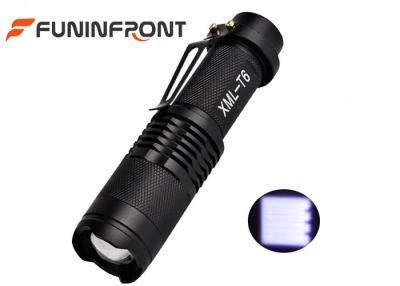 China 1000LMs CREE XM-L T6 LED Torch Zoomable, 5 Modes MINI LED Flashlight with Clip for sale