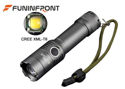 China Adjustable CREE T6 LED Torch Water Resistant for Outdoor Camp, Cycling, Hunting for sale