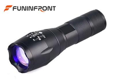 China Zoomable 395NM LED UV Flashlight 3W Power Using 18650 or aaa Battery for sale