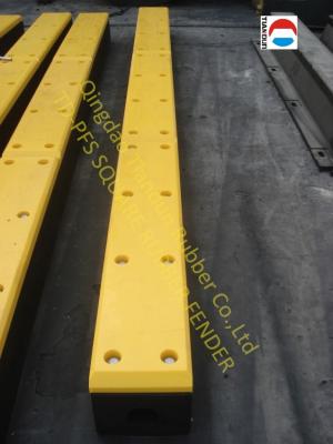 China High Strength Marine Dock Bumpers , D Bore Square Rubber Fender for sale