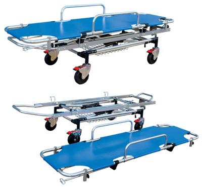 China Modern High Quality Inpatient Transfer Emergency Ambulance Stretcher Aluminum Adjustable Rescue Bed for sale