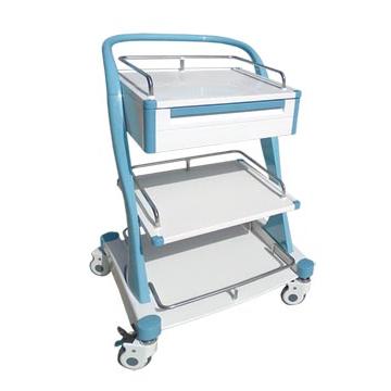 China Modern Hospital ABS Medical Emergency Treatment Trolley for sale