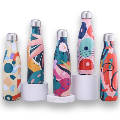 China Custom Logo PORTABLE 500ml Vacuum Sealed Flask Insulated Stainless Steel Cola Water Bottle Coke Thermos for sale