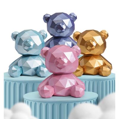 China 2021 Hot Wholesale Environmental PVC Material Coin Bank Design Children Piggy Bank Bear Eco-Friendly Lovely Saving Piggy Bank for sale