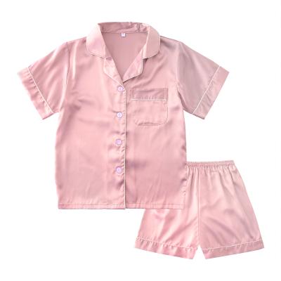 China QUICK DRY Highly Cost Effective Soft Satin Pajamas Silk Kid Pajamas With Shorts for sale