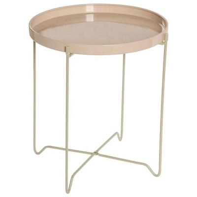 China Single Convertible Steel Wire Side Table Steel Coffee Table for sale