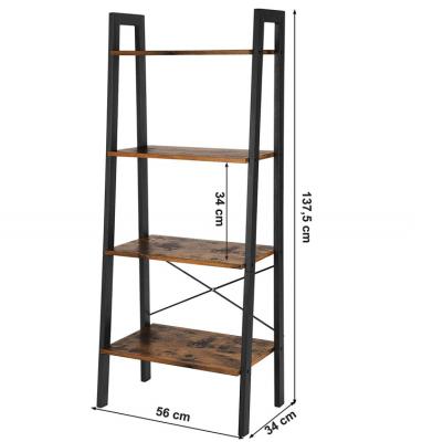 China 5 Tier Convertible Glass Corner Shelf With Metal Frame Home Storage Display Rack Ladder Bookcase Shelf for sale