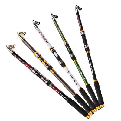 China Two Sections For pescar Telescopic Current So-Easy Carry Rod Super Pesca Light Hard Fishing Rod Carbon Fiber Hand Fishing Pole for sale