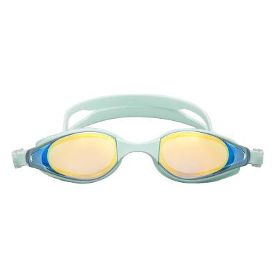 China HD Men's and Women's One-Piece Student's Universal Plated Swimming Goggles for sale