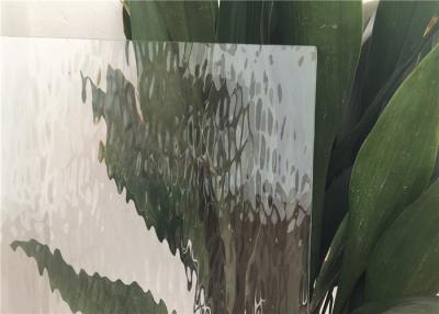 China Figured Decorative Patterned Glass 90% Transmittance 3.2 Mm Ultra Clear Type for sale